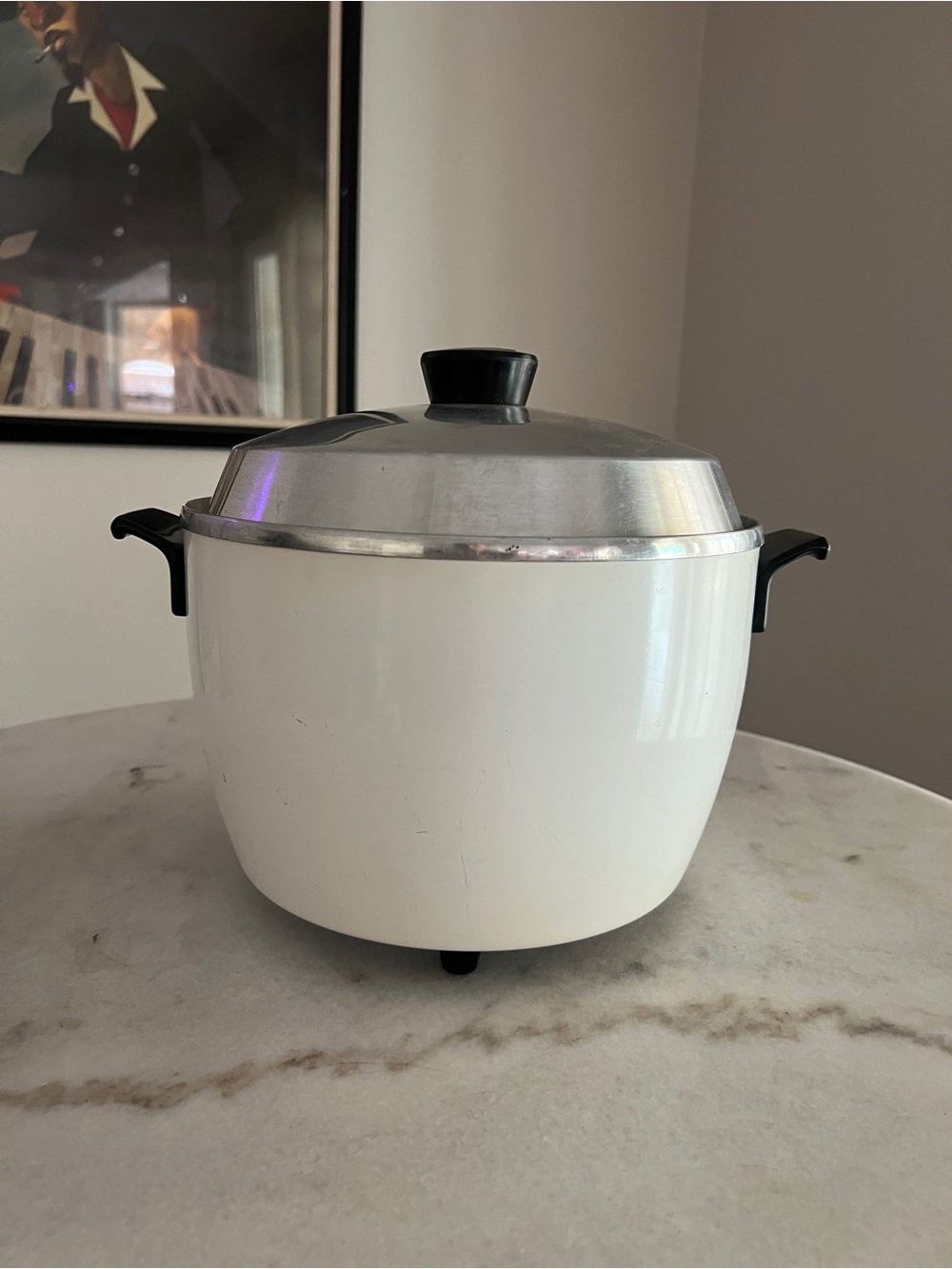 1950s Vintage Toshiba Rice Cooker ER-4 & Original Manual - MADE IN JAPAN - White - Picture 2 of 10